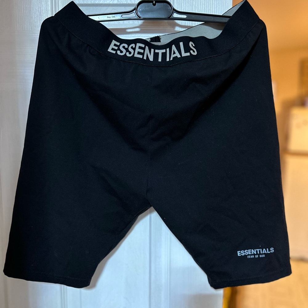 Essentials Women's Jet Black Bike Shorts